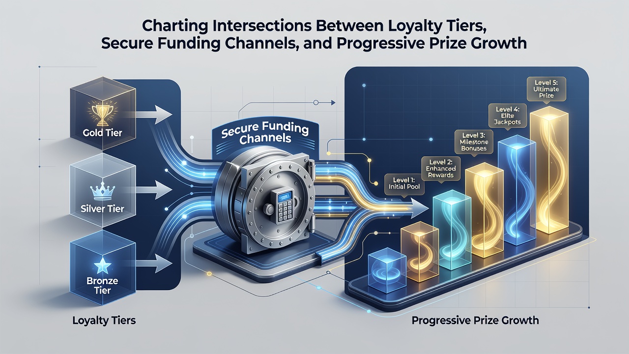 Diagram dat de verbinding illustreert tussen VIP-tiers, betalingsstromen en jackpotontwikkeling in mobiele casino-omgevingen