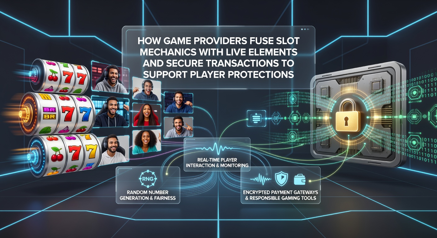 Spelproviders integreren slotmechanieken met live elementen en veilige transacties