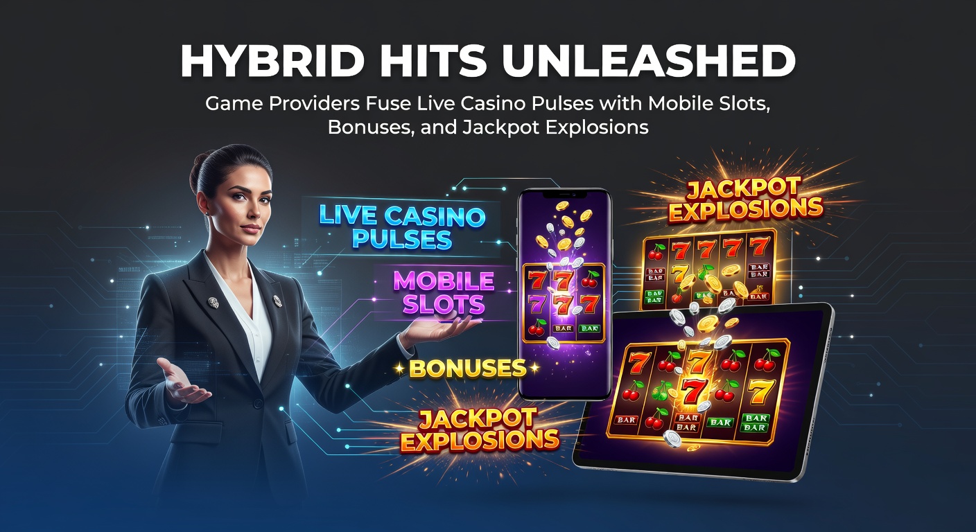 Schermafbeelding van een hybride casino game met live dealer en draaiende slots, bonussen en jackpot teller in actie