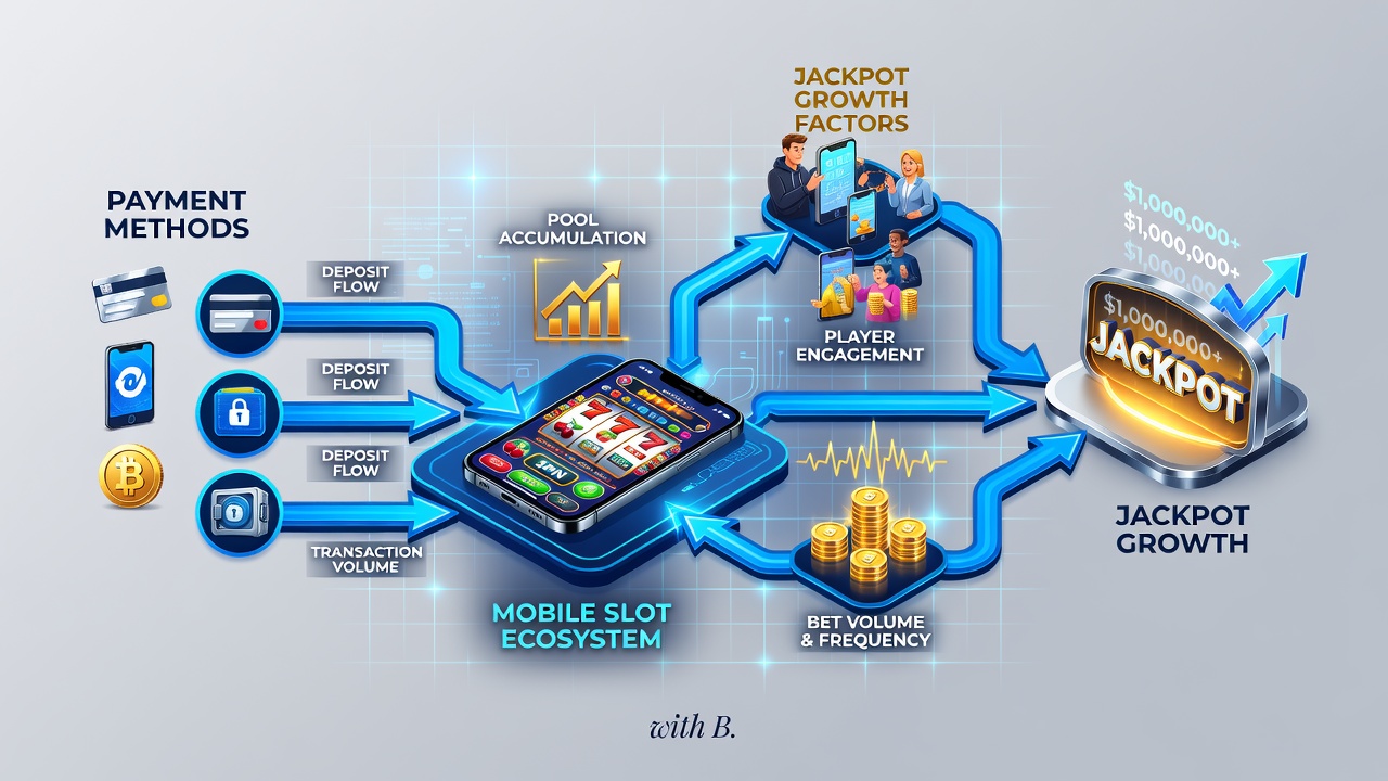 Illustratie van geïntegreerde spelersbeschermingsmechanismen binnen betalings- en jackpotprocessen in mobiele slots